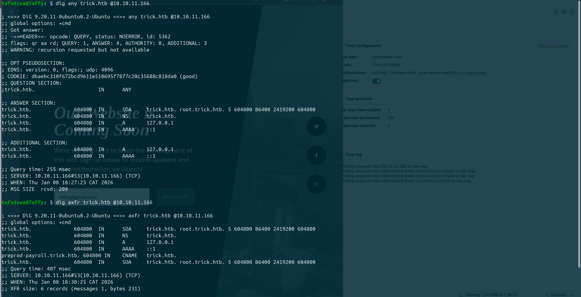 Trick — payroll SQLi bypass